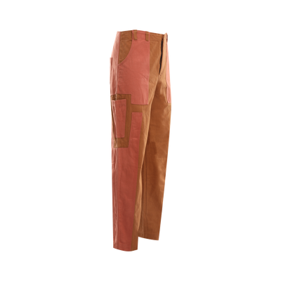 DUAL TONE PATCHED DENIM PANTS - DAUZE