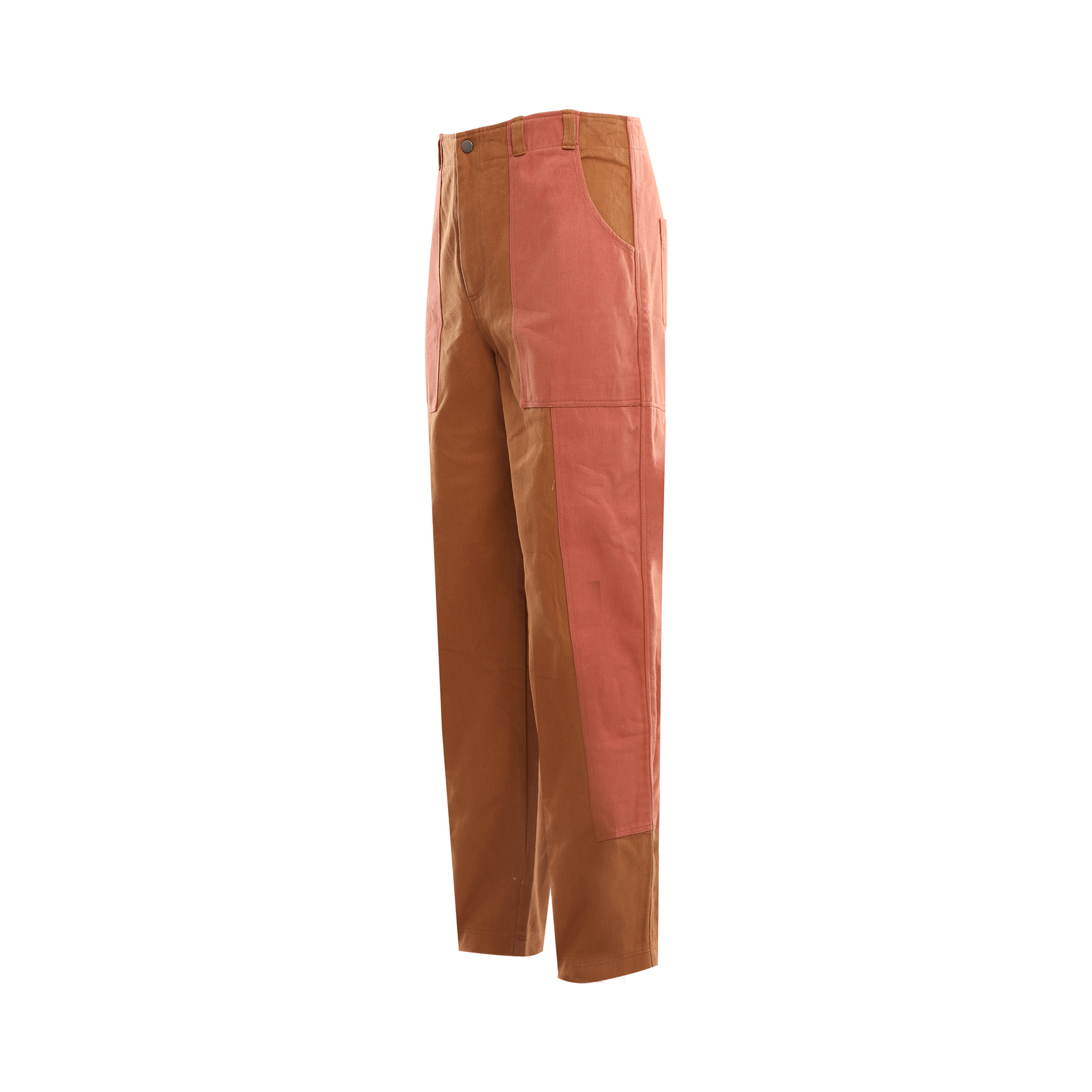 DUAL TONE PATCHED DENIM PANTS - DAUZE