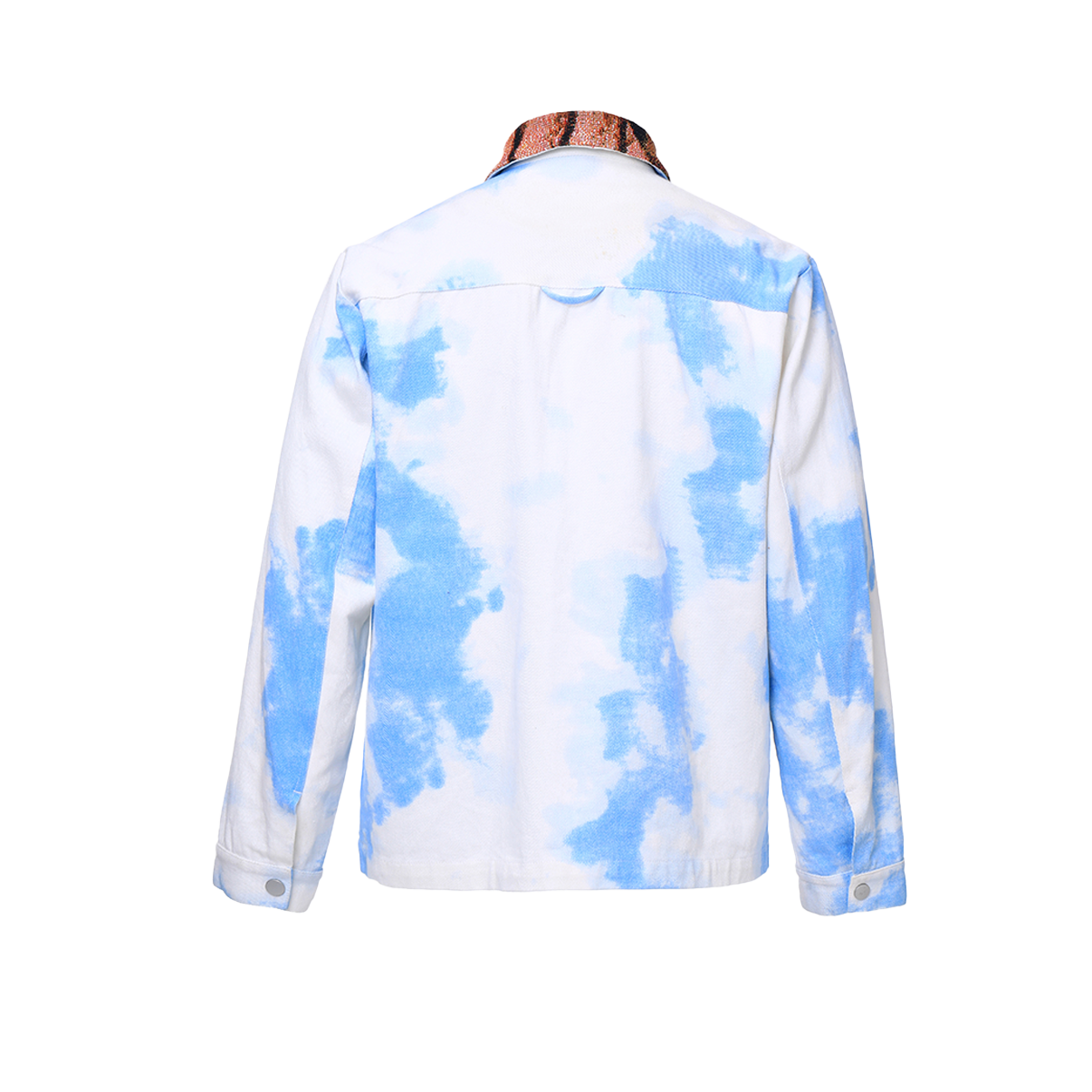 PATCHED POCKETS PATCHED DENIM OVERSHIRT - DAUZE