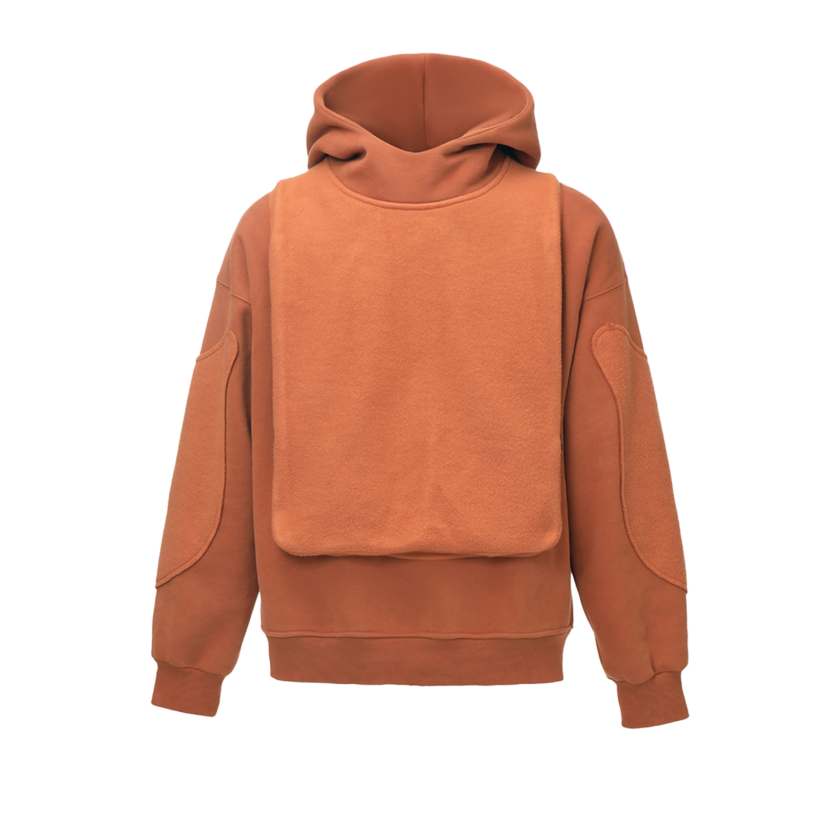 REVERSE PATCH FABRIC HOODIE - DAUZE