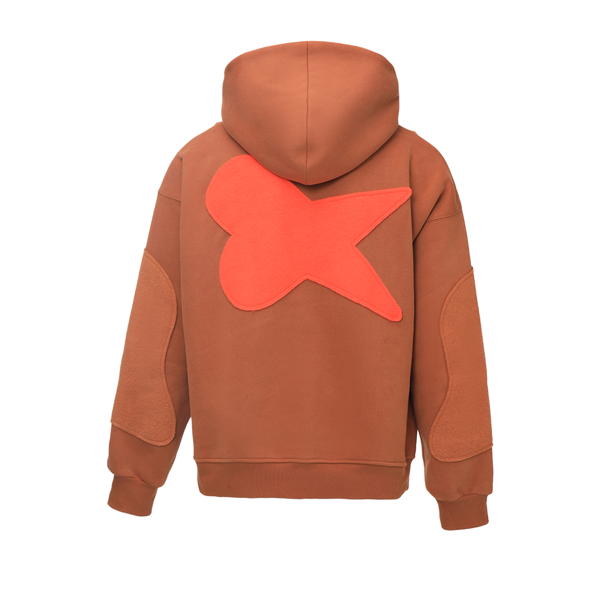 REVERSE PATCH FABRIC HOODIE - DAUZE