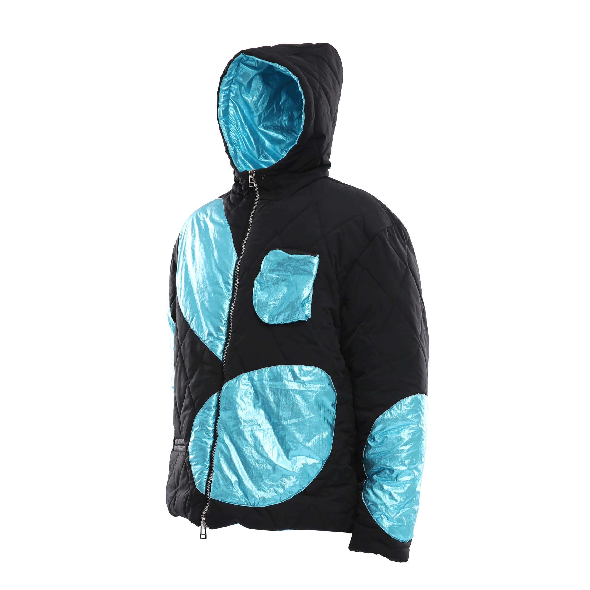 HOODED QUILTED JACKET - DAUZE