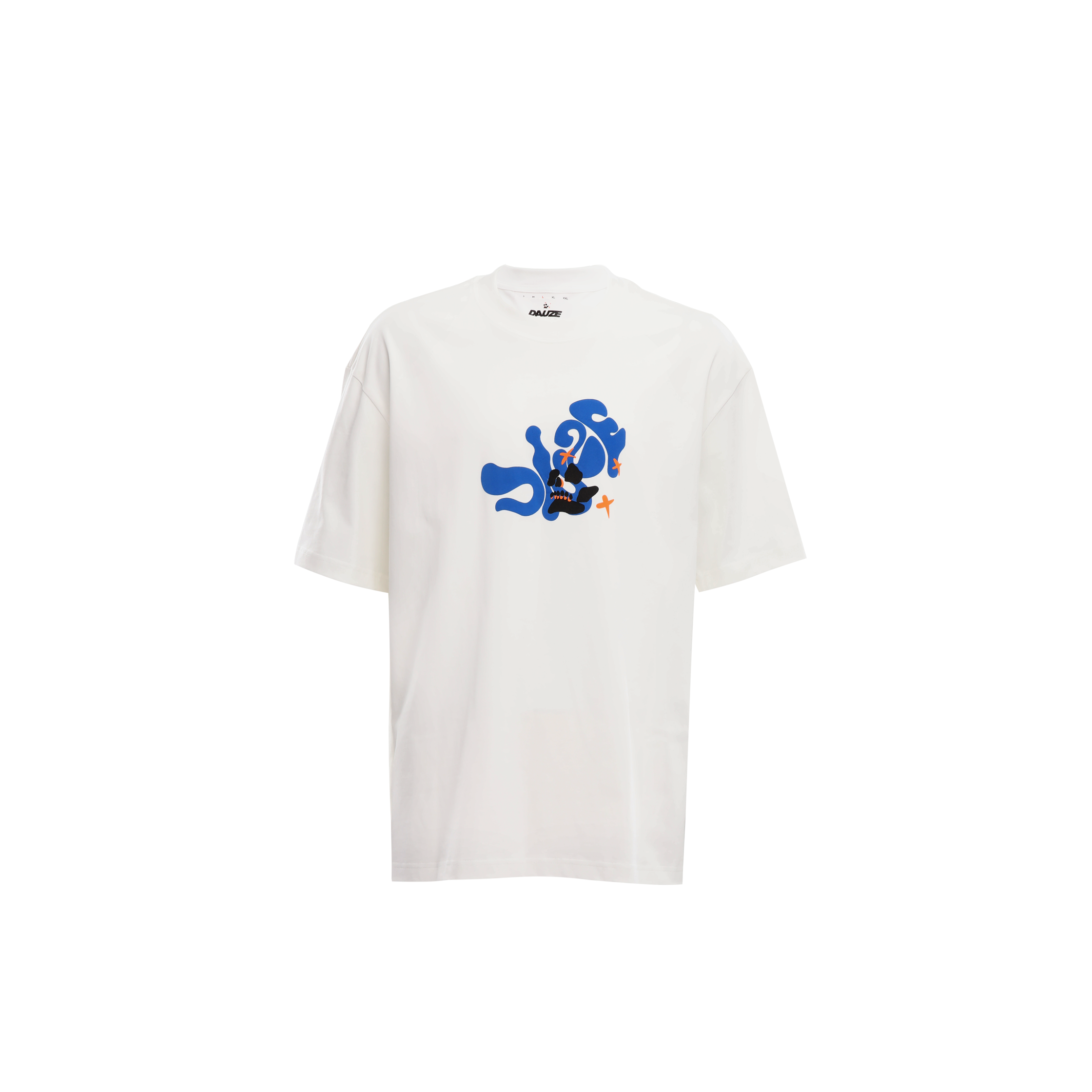 T-SHIRT WITH CONTRAST SLOGANS - DAUZE