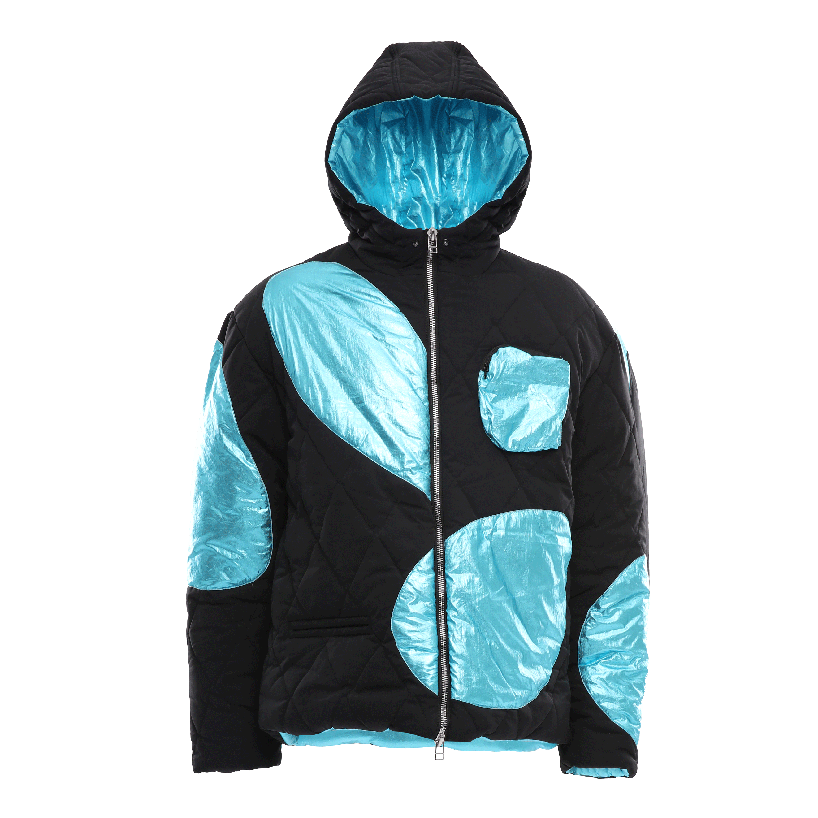 HOODED QUILTED JACKET - DAUZE
