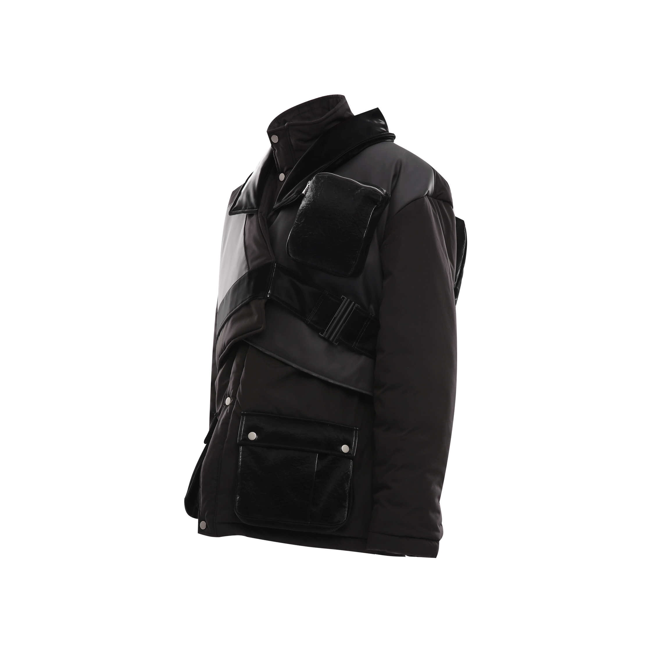T-9 OVERSIZED VEGAN LEATHER JACKET - DAUZE