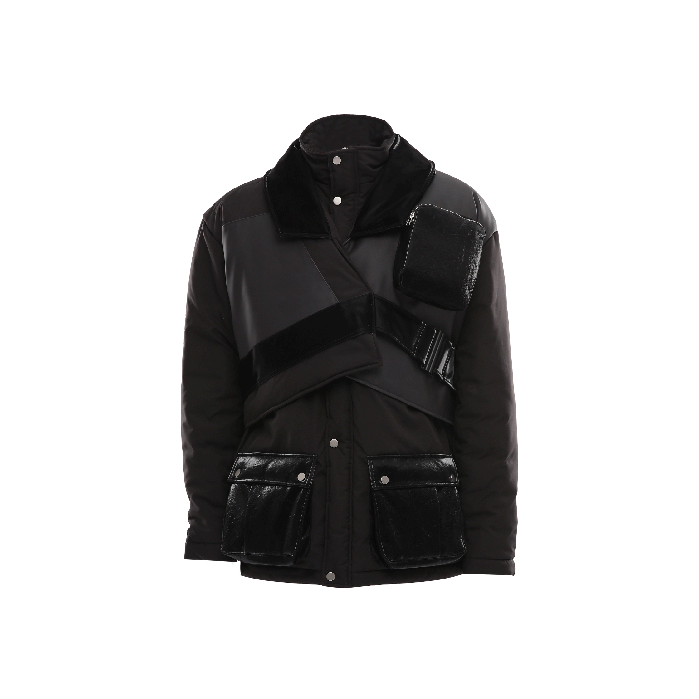 T-9 OVERSIZED VEGAN LEATHER JACKET - DAUZE