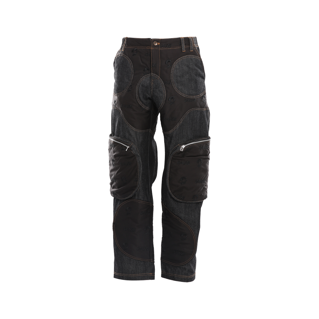 D-2 DENIM TROUSERS SKULL PRINT - DAUZE