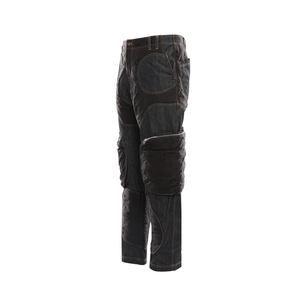 D-2 DENIM TROUSERS SKULL PRINT - DAUZE