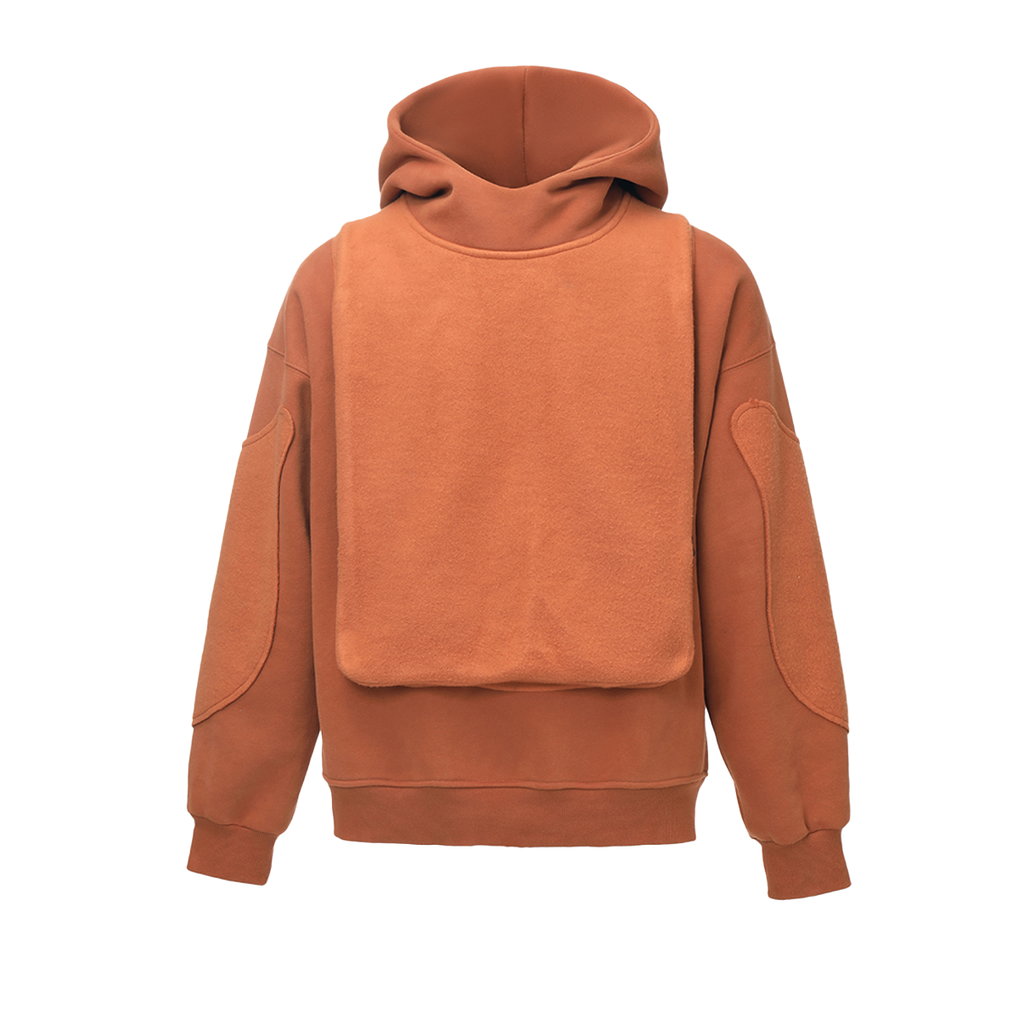 REVERSE PATCH FABRIC HOODIE - DAUZE