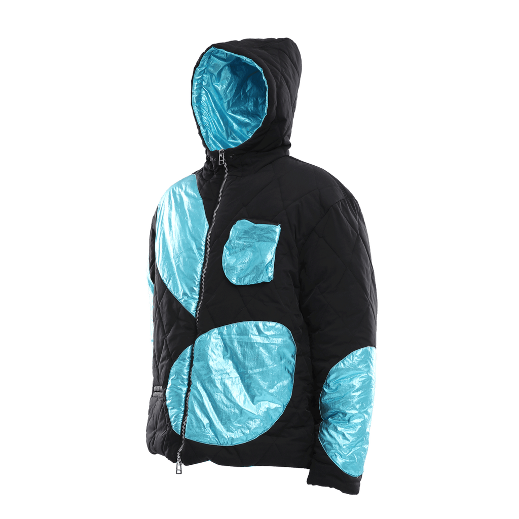 HOODED QUILTED JACKET - DAUZE