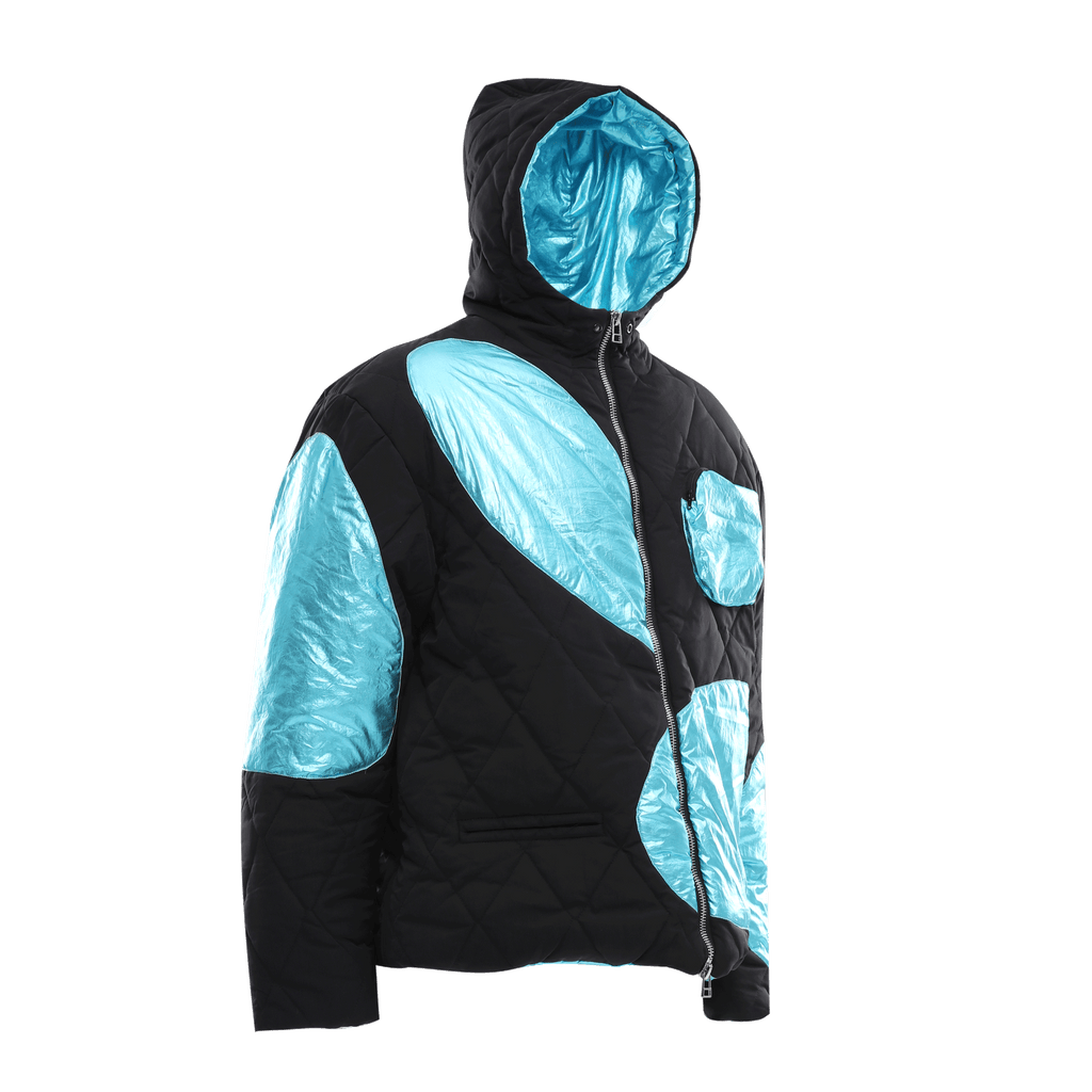 HOODED QUILTED JACKET - DAUZE