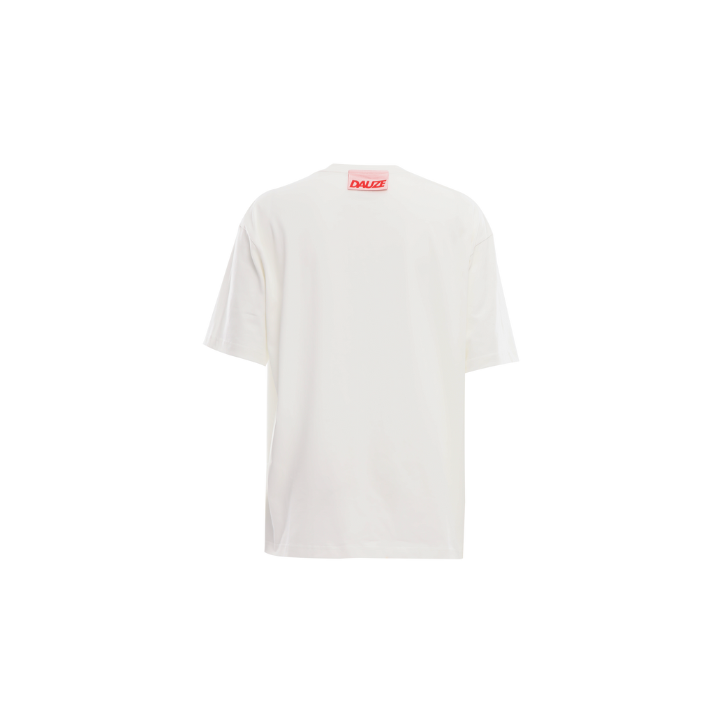 T-SHIRT WITH CONTRAST SLOGANS - DAUZE