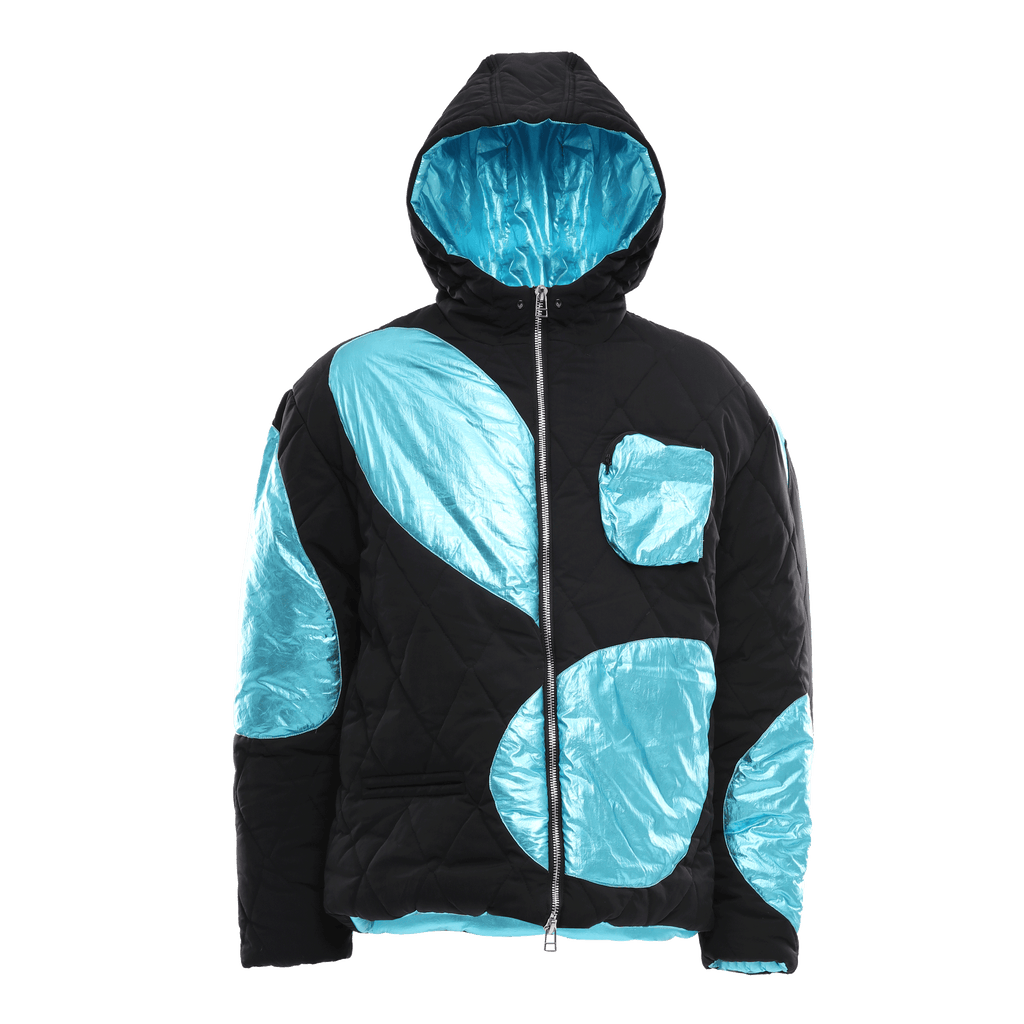 HOODED QUILTED JACKET - DAUZE