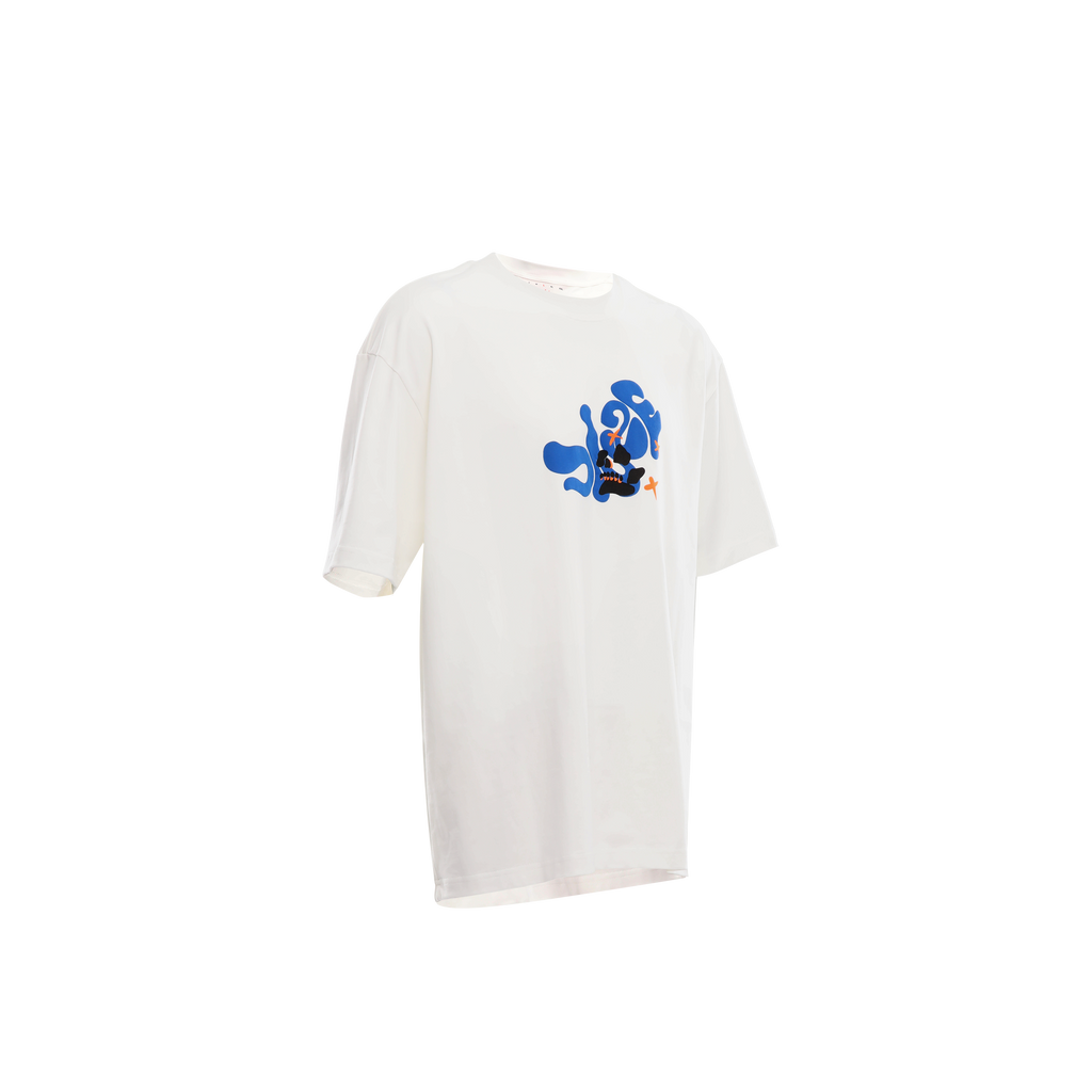 T-SHIRT WITH CONTRAST SLOGANS - DAUZE