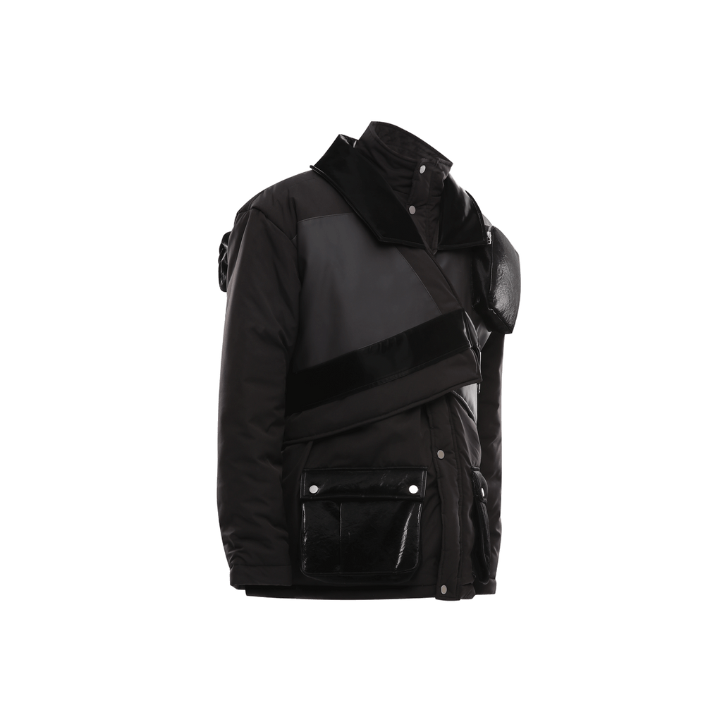 T-9 OVERSIZED VEGAN LEATHER JACKET - DAUZE