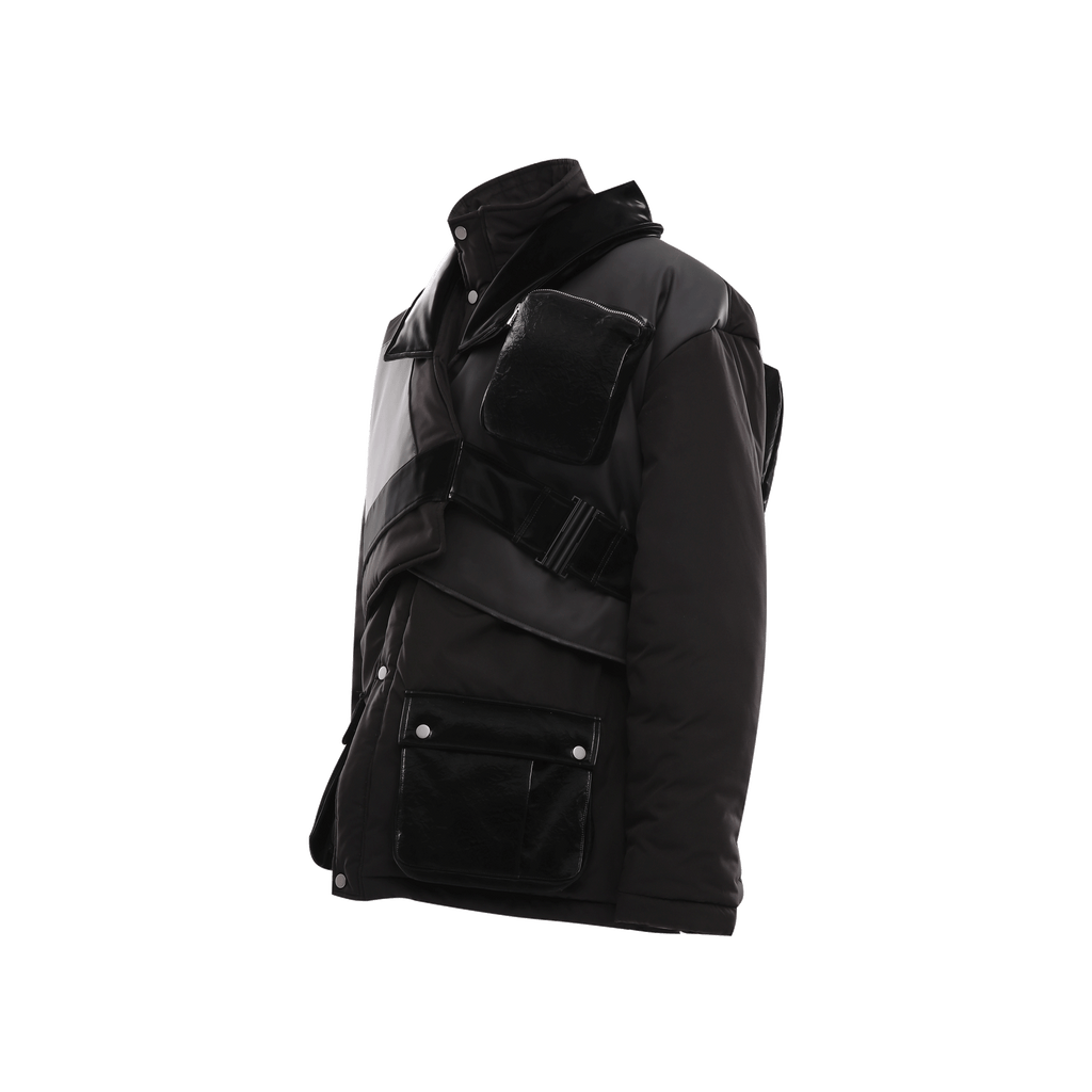 T-9 OVERSIZED VEGAN LEATHER JACKET - DAUZE